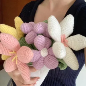 Mini Crochet Plush Bouquet Crochet Pattern