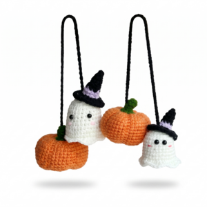 Pumpkin Ghost Witch Crochet Pattern